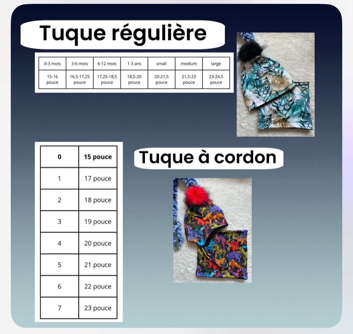 précommande Tuque lion carré