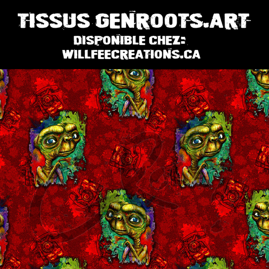 E.t fond rouge genroots.art