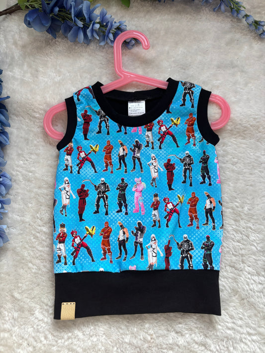 Camisole enfant évolutif 1-3 ans jeux vidéo
