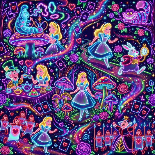 Alice néon – Tissu au mètre
